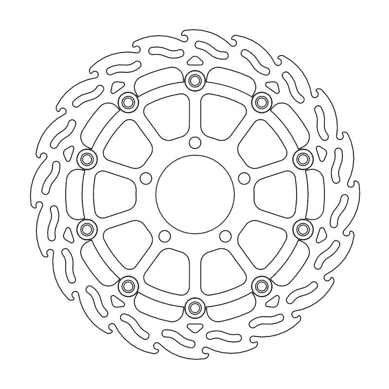 Moto-Master Flame Bremseplate høyre foran Suzuki: GSX 600-750, SV 650