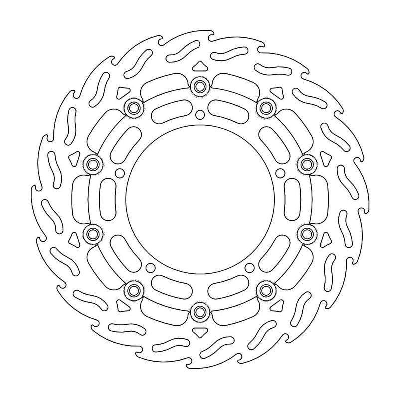 Moto-Master Flame Bremseplate venstre foran Yamaha: FZ6, YZF R6