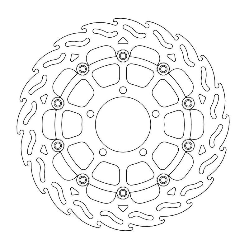Moto-Master Flame Bremseplate høyre foran Kawasaki: ZX-14R