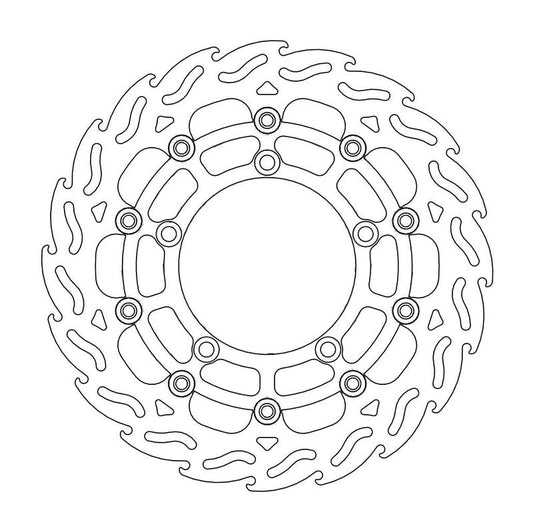 Moto-Master Flame Bremseskive foran venstre Suzuki: DL 650 ABS, GS 600 ABS