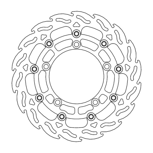 Moto-Master Flame Bremseskive foran høyre Suzuki: GSF 650, SV 650 ABS