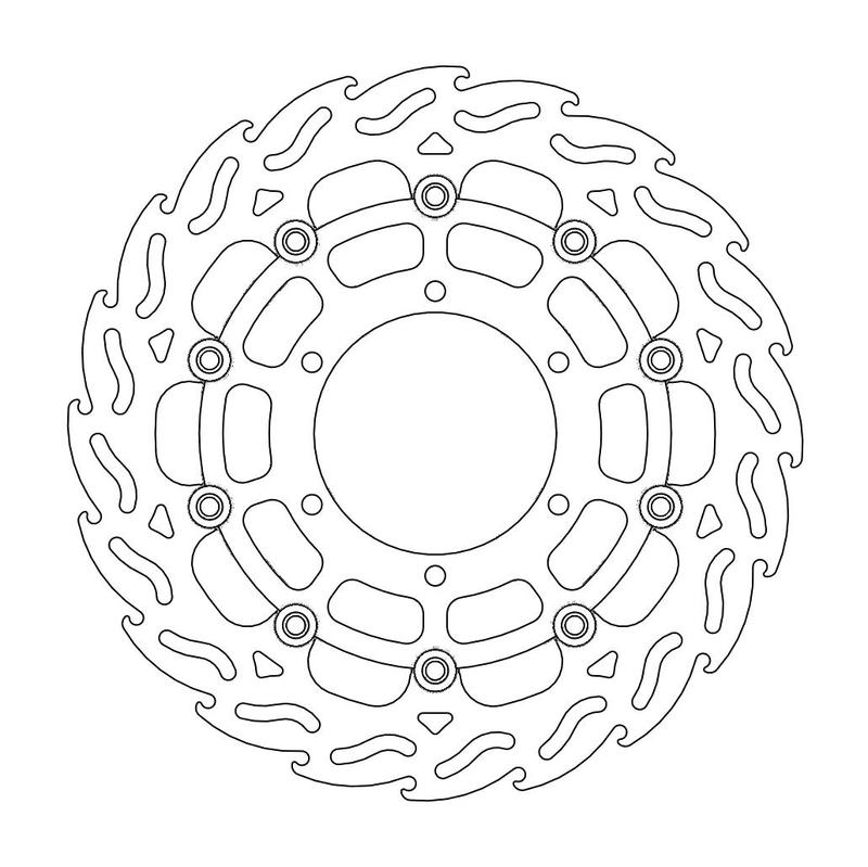 Moto-Master Flame Bremseskive foran venstre Suzuki: GSX-R 600, GSX-R 750