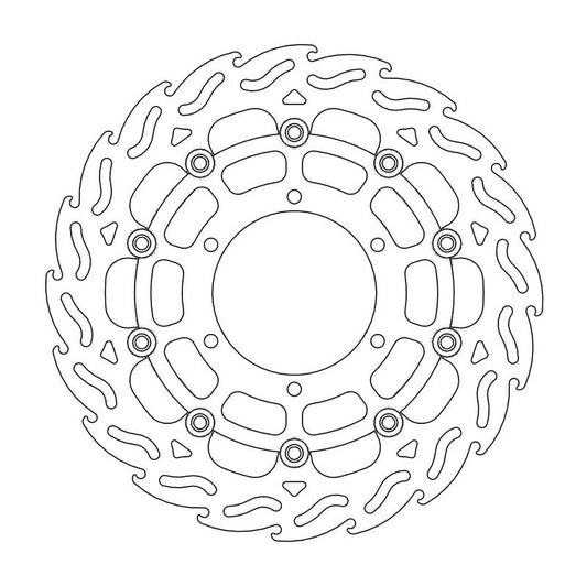 Moto-Master Flame Bremseskive foran venstre Suzuki: GSX-R 600, GSX-R 750