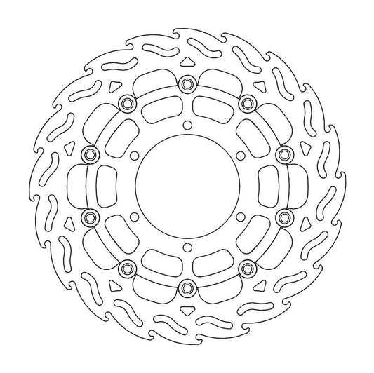 Moto-Master Flame Bremseskive foran høyre Suzuki: GSX-R 600, GSX-R 750