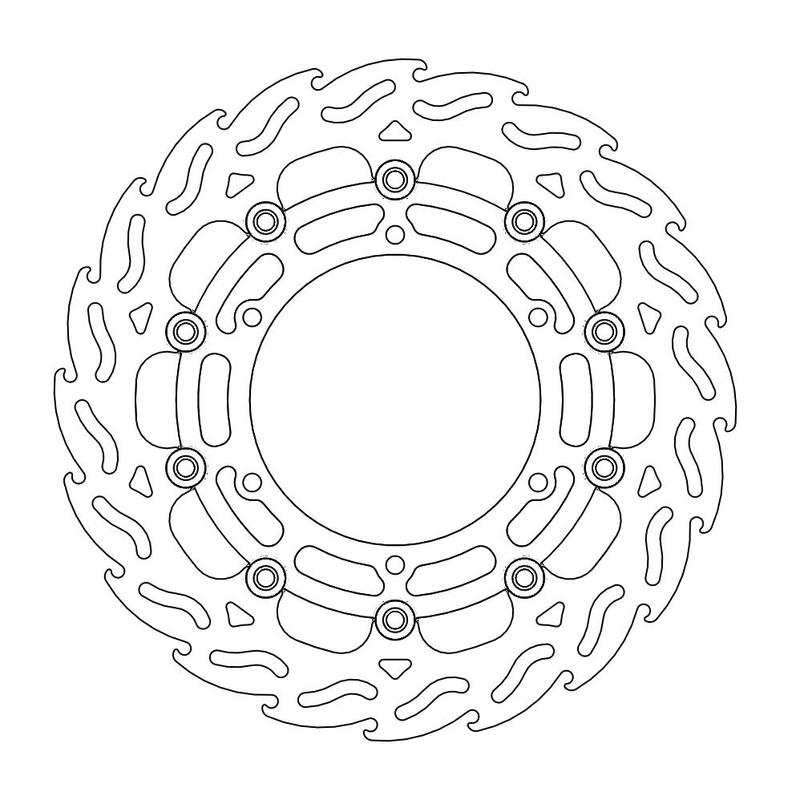 Moto-Master Flame Bremseskive foran venstre Yamaha: MT-01 07-08