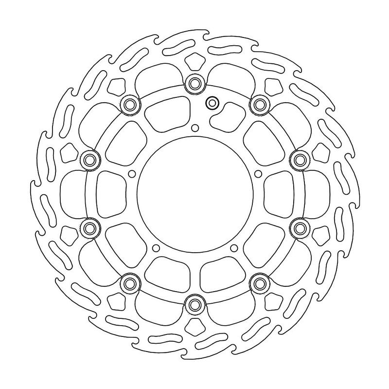 Moto-Master Flame Bremseplate foran BMW Dakar