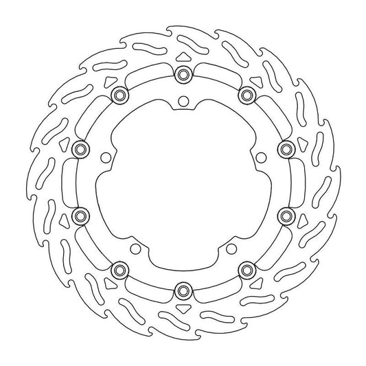 Moto-Master Flame Bremsskive foran høyre Triumph: Speed Triple, Sprint, Trophy