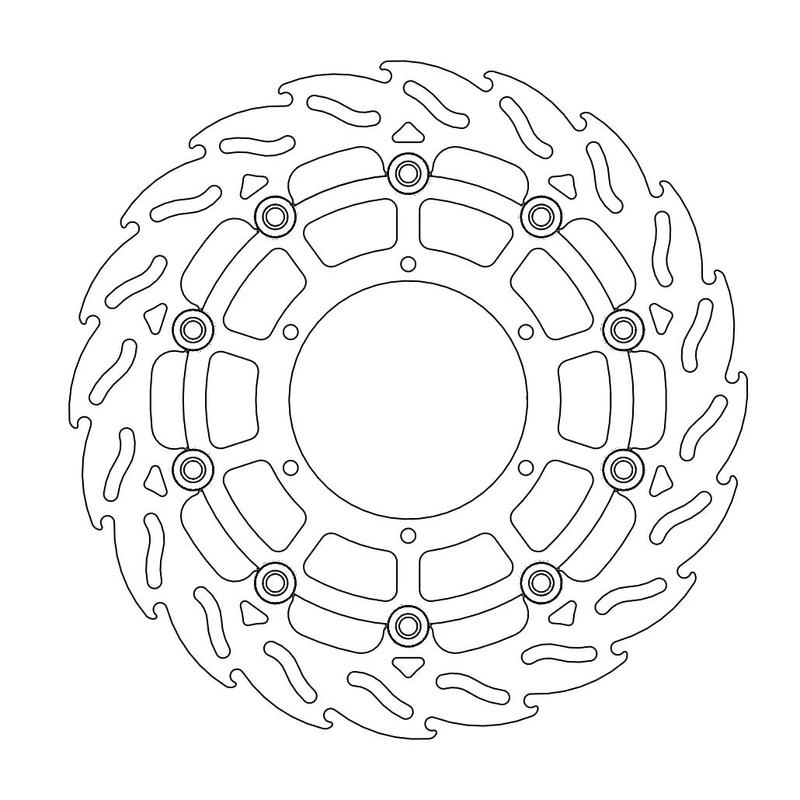 Moto-Master Flame Bremsskive foran høyre BMW: G650GS, F800GS