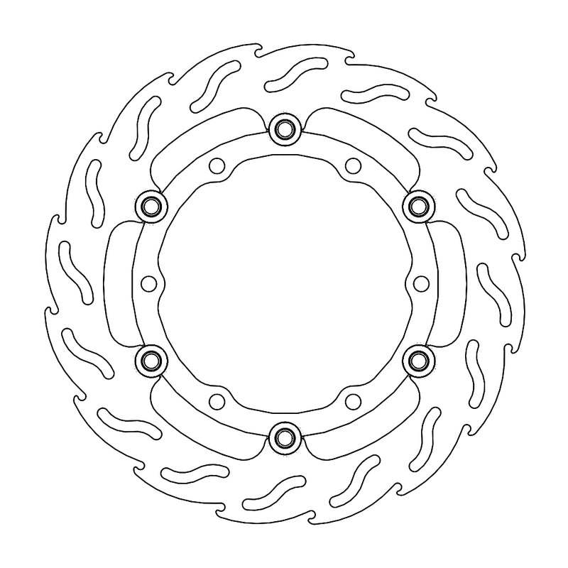 Moto-Master Flame Bremsskive foran venstre Yamaha: Tmax 2008 >