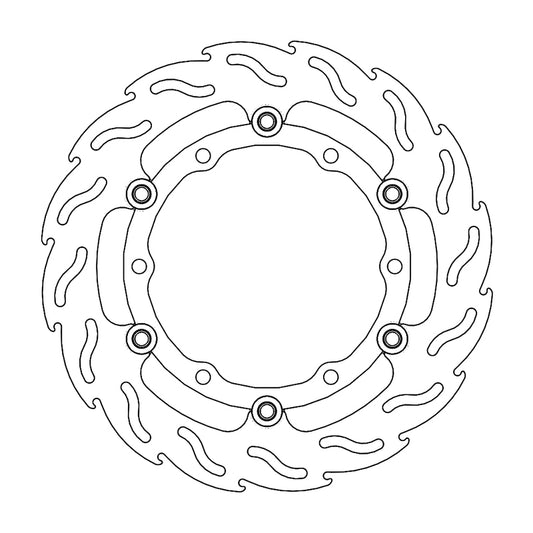Moto-Master Flame Bremsskive foran høyre Yamaha: Tmax 2008 >