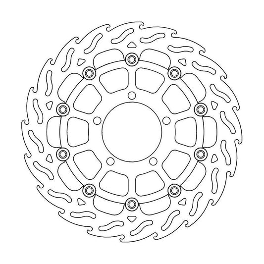 Moto-Master Flame bremseskive foran venstre Triumph: Tiger 800, Explorer