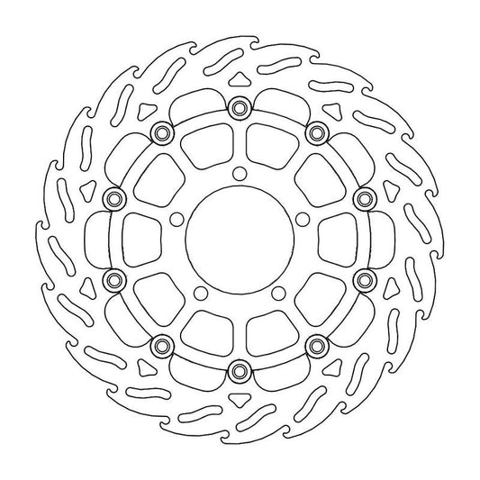 Moto-Master Flame Bremseplate venstre foran Triumph: Daytona 675 ABS