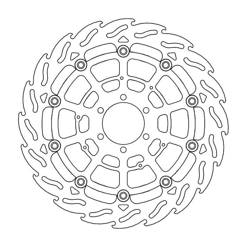 Moto-Master Flame Brakedisc front left BMW: HP4