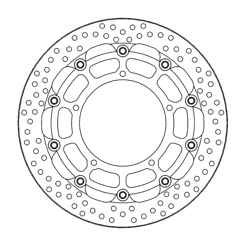 Moto-Master Racing Halo Bremseplate foran 5,5mm Yamaha: YZF R1