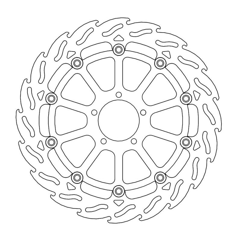 Moto-Master Flame Bremseplate foran venstre KTM: 1290 Superduke