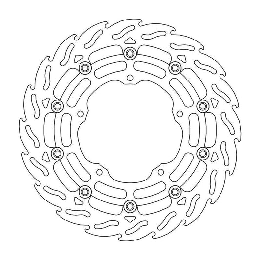 Moto-Master Flame Bremseplate venstre foran Yamaha: YZF R1 2015->