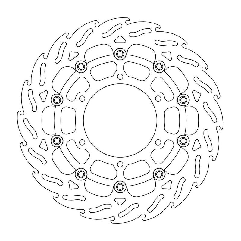 Moto-Master Flame Bremseplate venstre foran Suzuki: GSX-S1000(F)