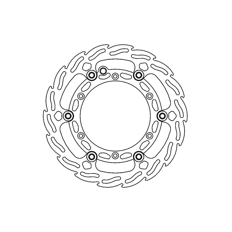 Moto-Master Flame Bremseplate foran Ø260 Husqvarna: Factory blue