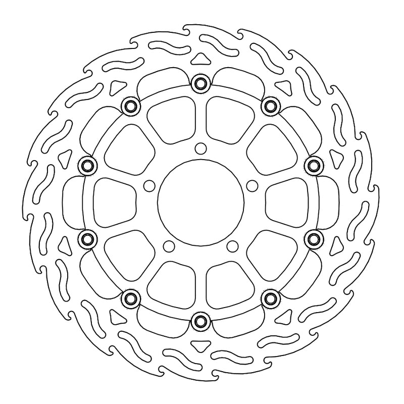 Moto-Master Flame Bremseplate foran høyre Kawasaki: ZX-10