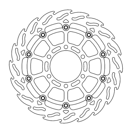 Moto-Master Flame bremseskive foran venstre KTM: 390 Duke, RC 390 2017>