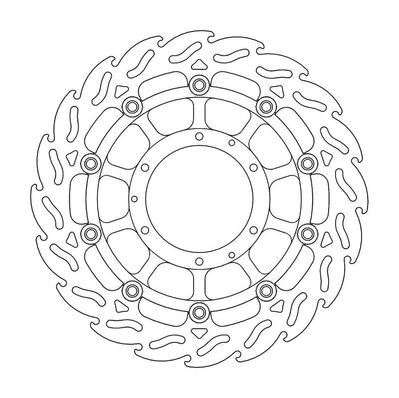 Moto-Master Flame bremseskive foran venstre Honda: CB 900, CBR 600F, Sport
