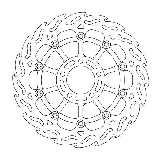 Moto-Master Flame Bremseskive foran venstre Suzuki: GSX-R 750-1100
