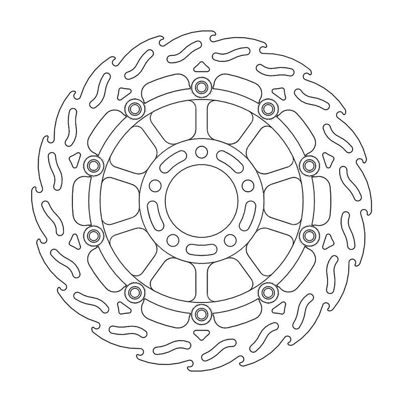 Moto-Master Flame Bremseskive foran venstre Suzuki: GSX 750-1200, RGV 250