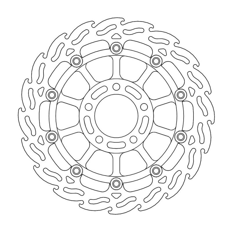 Moto-Master Flame Bremseskive foran venstre Suzuki: GSX 600-750, GS 600, RF 600,