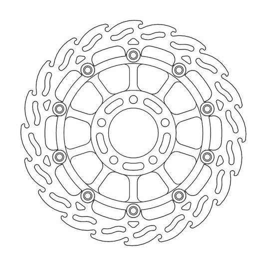 Moto-Master Flame Bremseskive foran venstre Suzuki: GSX 600-750, GS 600, RF 600,