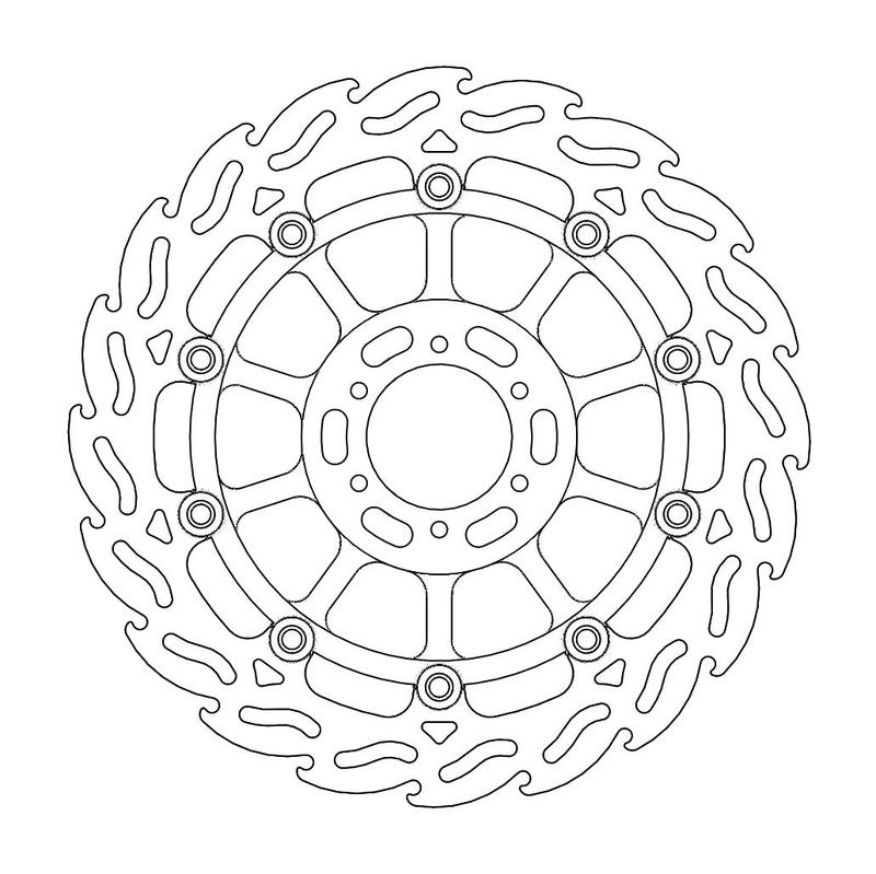 Moto-Master Flame Bremse-skive foran venstre Honda: CB 600 F Hornet