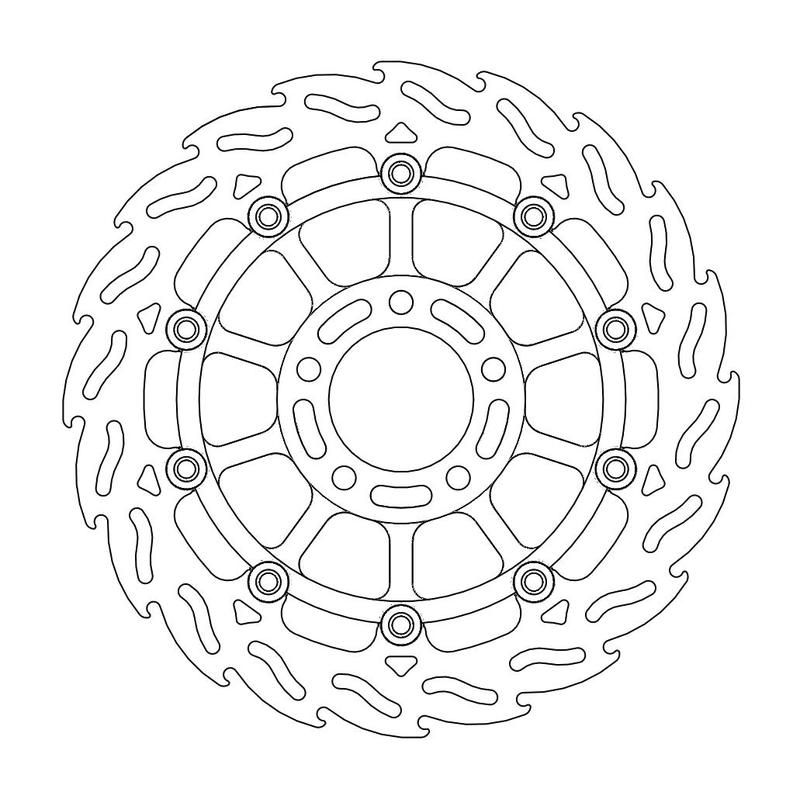 Moto-Master Flame Bremse Skive foran høyre Suzuki: GSX 750-1200, RGV 250