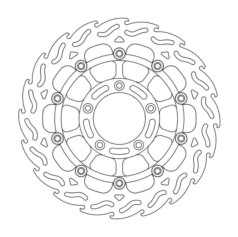 Moto-Master Flame Bremsekskive foran venstre MV Agusta: F4