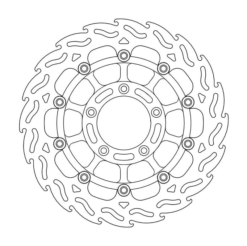Moto-Master Flame Bremsekskive foran høyre MV Agusta: F4