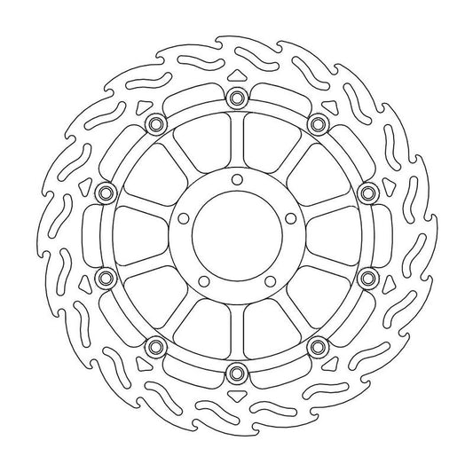 Moto-Master Flame Bremseplate høyre foran Ducati: 749, 999