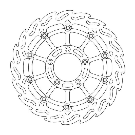 Moto-Master Flame Bremseplate venstre foran MV Agusta