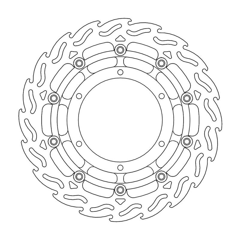 Moto-Master Flame Bremseplate venstre foran Yamaha: XT660X