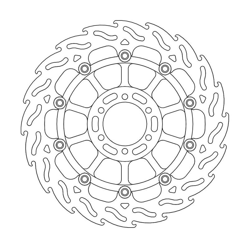 Moto-Master Flame Bremseplate høyre foran KTM 950 SMR, SMT