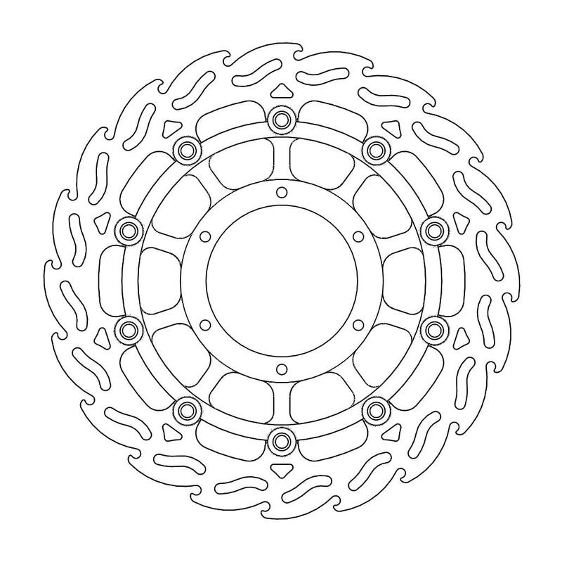Moto-Master Flame Bremseplate venstre foran Hornet 600