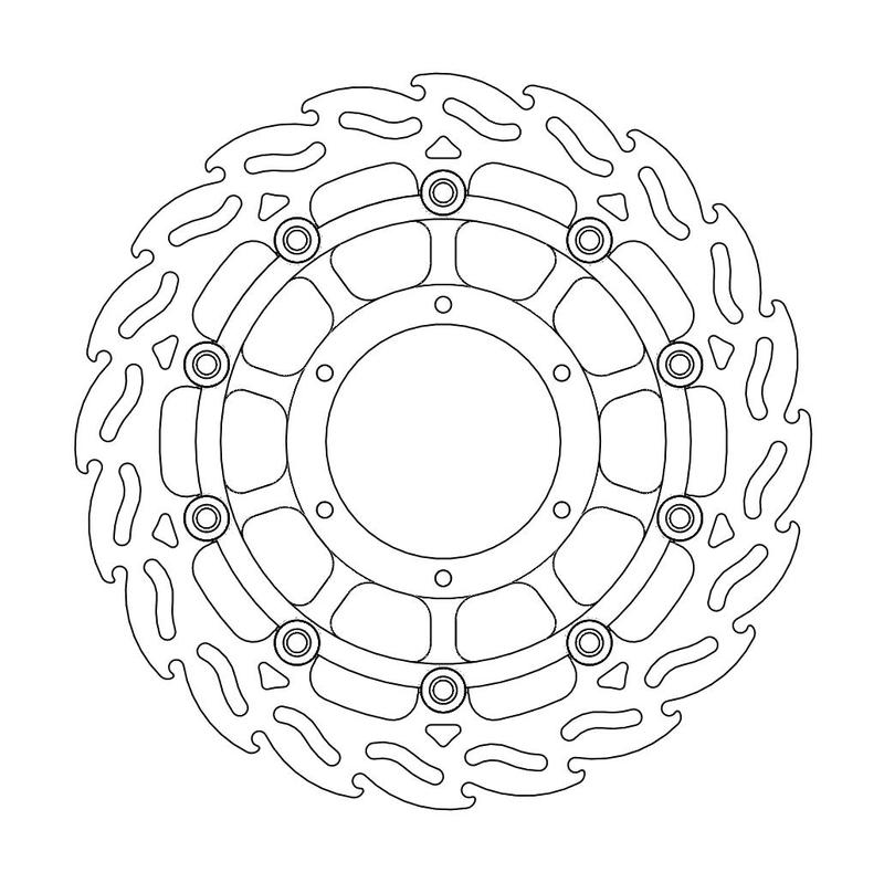 Moto-Master Flame Bremseplate høyre foran Hornet 600