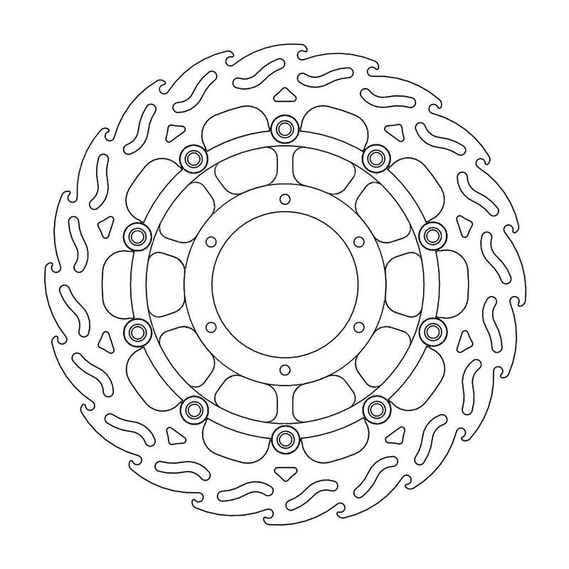 Moto-Master Flame Bremseplate venstre foran Pan European, ABS, ST 1300