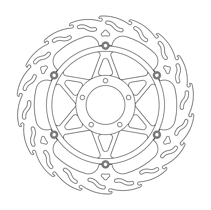 Moto-Master Flame Bremseplate foran høyre Ducati Paningale 1199, 848 Corse Special