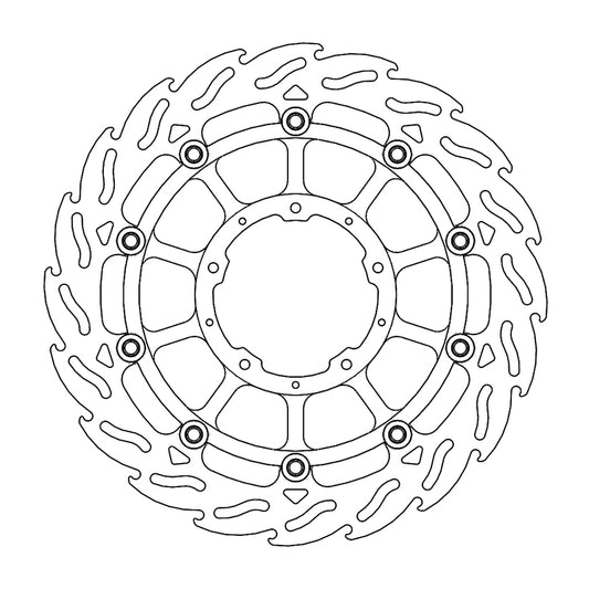 Moto-Master Flame Bremseplate foran venstre Honda: CBR1000RR Fireblade, SP 2017-->