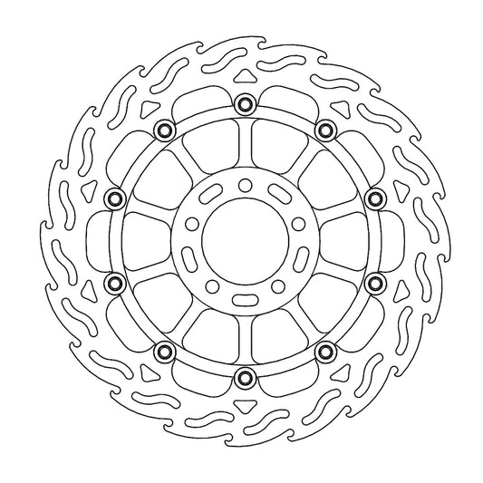 Moto-Master Flame bremseskive foran venstre Kawasaki: ZX-10RR