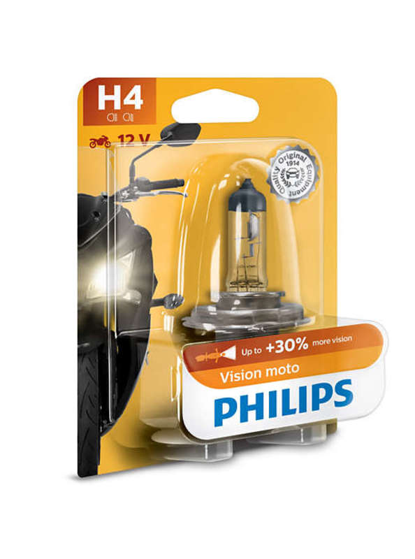 Philips pære H4 CityVision Moto 12V/60/55W/P43t-38
