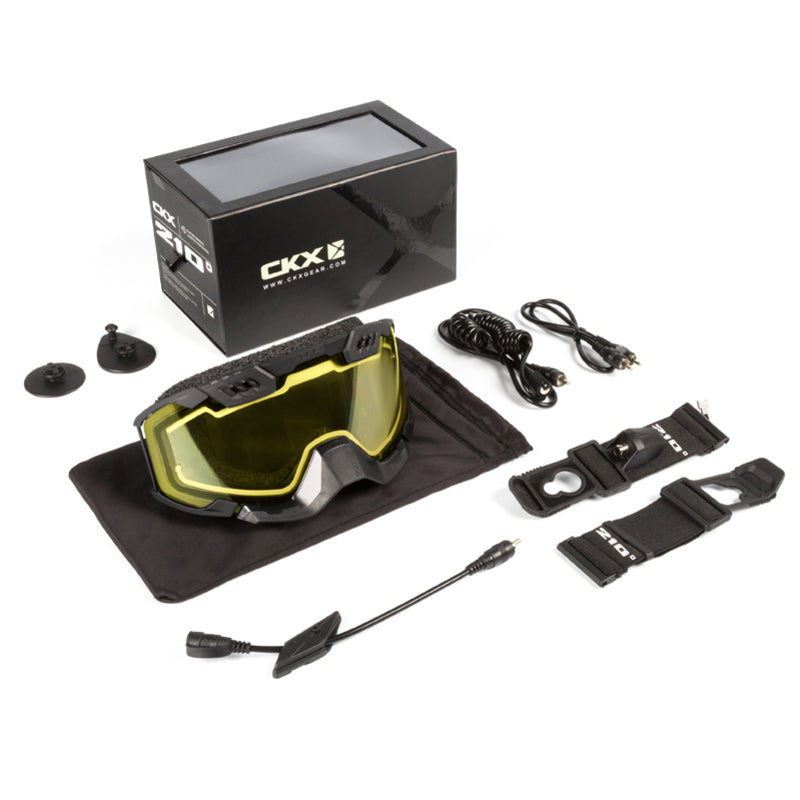 CKX Goggle 210° Original Heated black/gul linse