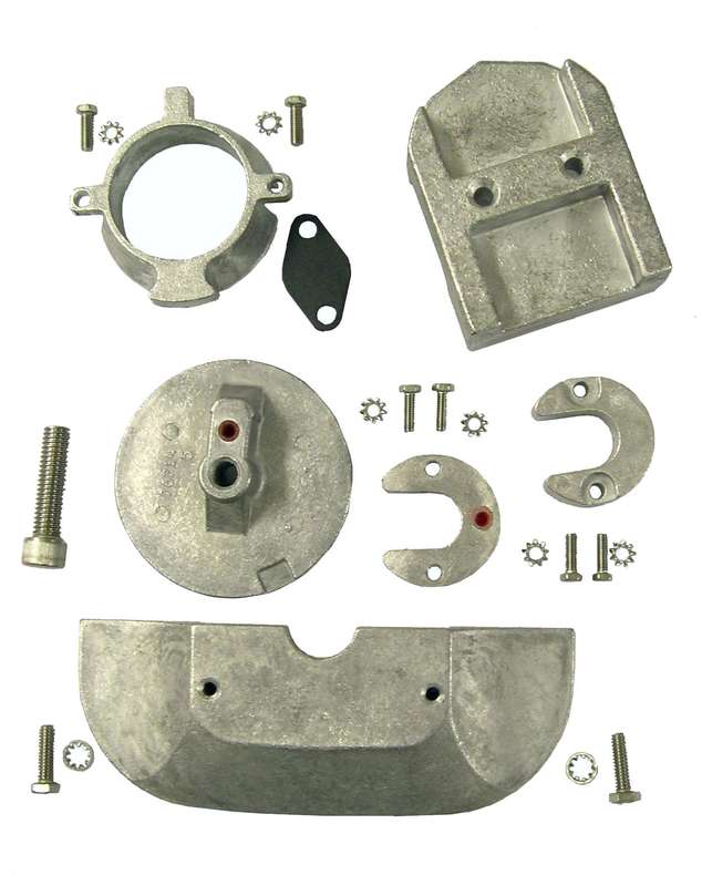 Perf metall anode sett Mercruiser Alpha One Gen II