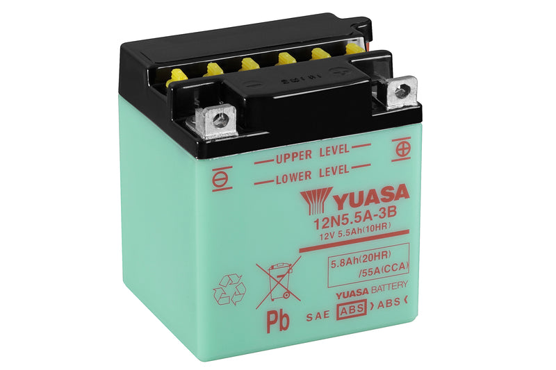 Yuasa Batteri 12N5.5A-3B (cp) med syrepakke (6)
