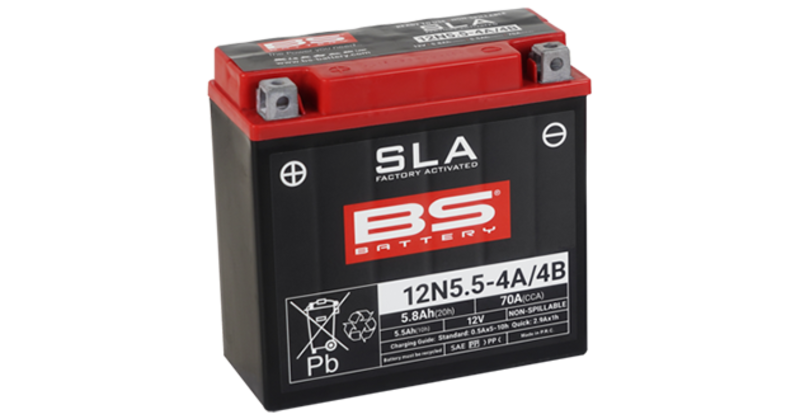 BS Battery 12N5.5-4A/4B (FA) SLA - Forseglet og aktivert