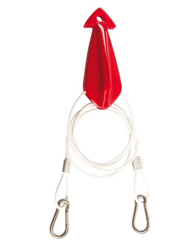 JOBE Kabel Fortøyning i rustfritt stål kroker 8ft 1P