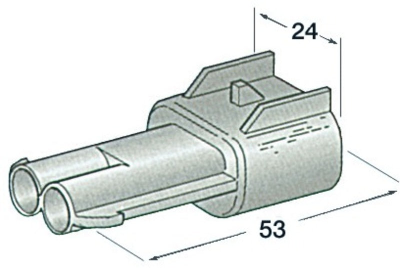 2 terminal hann. hurtig tett